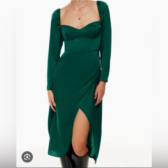 Green Wilfred Masquerade Dress, size 4, sold out! Wedding guest / fall dress - Picture 1 of 13